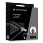 Conceptronic CUSTODIO02BN Câble de Sécurité Nano Lock pour Ordinateur Portable avec Clé, 1,8 m, Noir