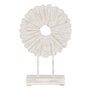 BigBuy Home Figurine Décorative Bague Blanc Beige