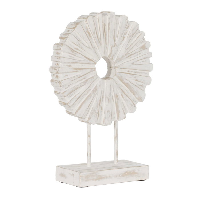 BigBuy Home Figurine Décorative Bague Blanc Beige BigBuy Home Figurine Décorative Bague Blanc Beige