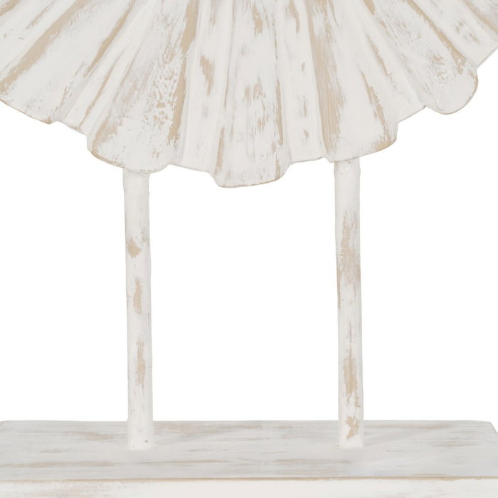 BigBuy Home Figurine Décorative Bague Blanc Beige BigBuy Home Figurine Décorative Bague Blanc Beige