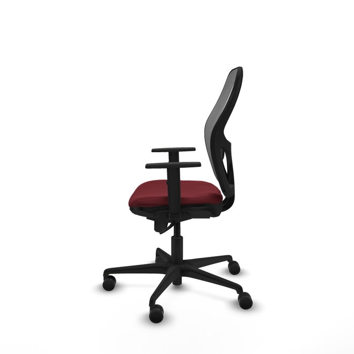 Piqueras y Crespo Chaise de Bureau Jorquera Bordeaux et Gris