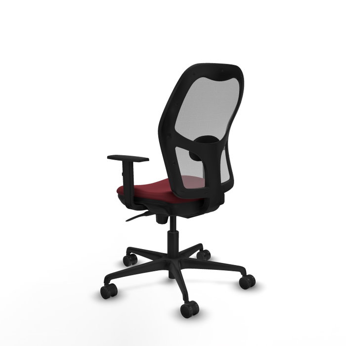Piqueras y Crespo Chaise de Bureau Jorquera Bordeaux et Gris