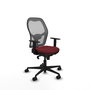 Piqueras y Crespo Chaise de Bureau Jorquera Bordeaux et Gris