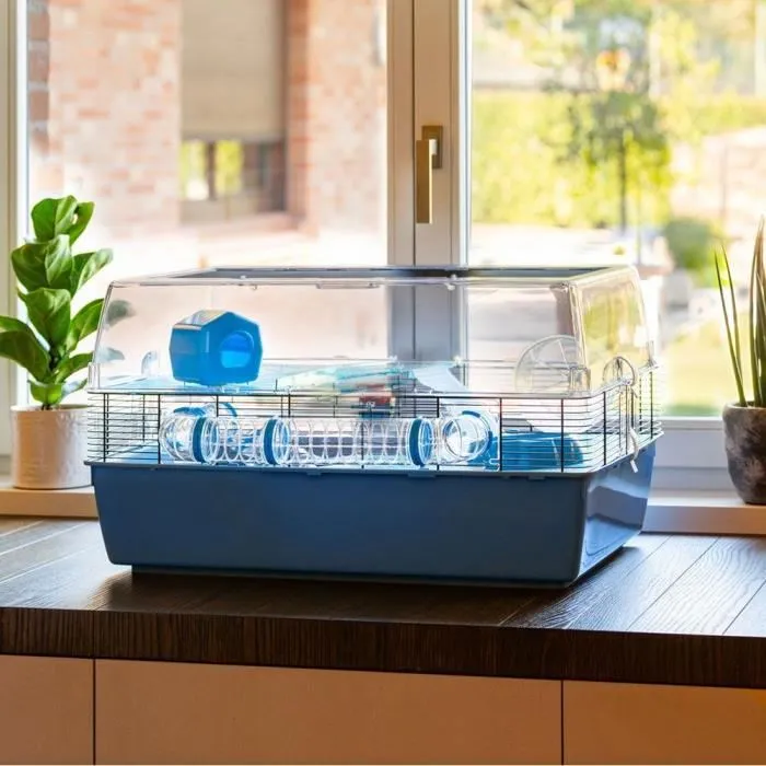 Ferplast Cage DUNA FUN LARGE 3 niveaux 71,5 x 46 x 41 cm Bleu