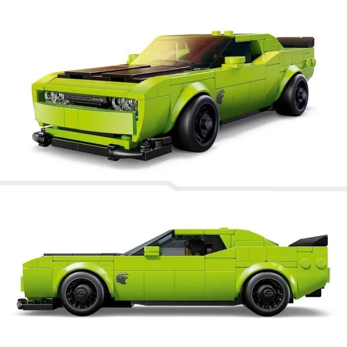 Lego Speed Champions 77237 - Voiture de Sport Dodge Challenger SRT Hellcat - Jouet de Construction pour Enfants à partir de 9 Ans avec Minifigurine