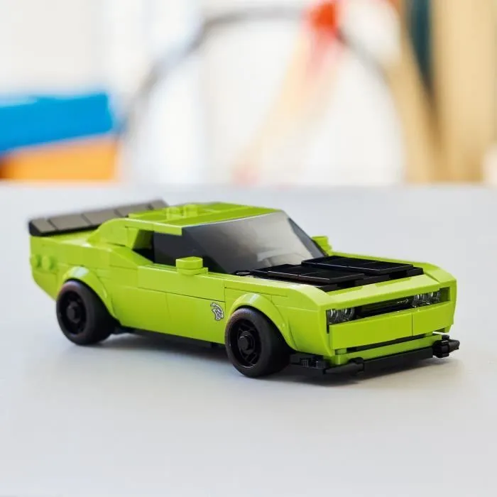 Lego Speed Champions 77237 - Voiture de Sport Dodge Challenger SRT Hellcat - Jouet de Construction pour Enfants à partir de 9 Ans avec Minifigurine