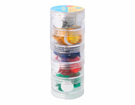 Innspiro Set de Gemmes Acryliques Circulaires 18mm Couleurs Basiques