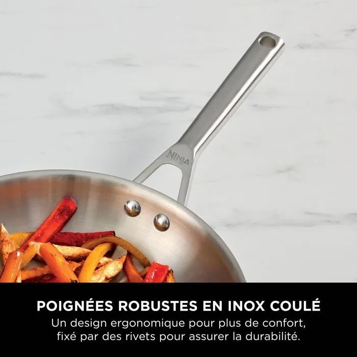 Ninja EverClad C90422EUI Marmite en inox 22 cm avec couvercle