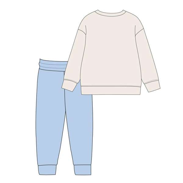 Cerdá - Sweat-Shirt en Coton Brossé Bleuté - Taille 5 Ans