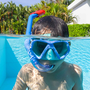Bestway 24023 Ensemble Masque et Tubo Enfant Corce Anatomique Couleur Assortie +3 Ans Plage et Piscine