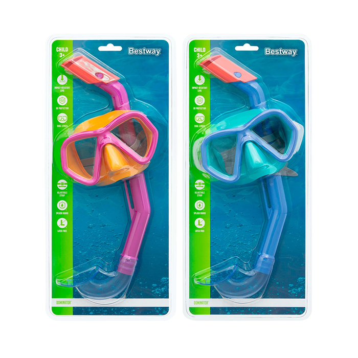 Bestway 24023 Ensemble Masque et Tubo Enfant Corce Anatomique Couleur Assortie +3 Ans Plage et Piscine Bestway 24023 Ensemble Masque et Tubo Enfant Corce Anatomique Couleur Assortie +3 Ans Plage et Piscine
