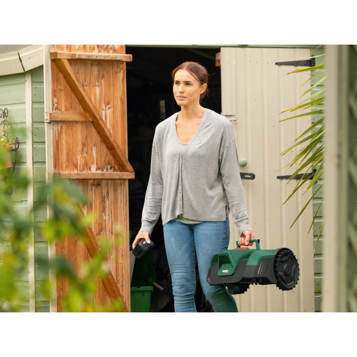 Bosch VISIMOW18V-100 Robot tondeuse autonome avec batterie 4Ah et chargeur