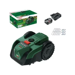 Bosch - VISIMOW18V-100 - Robot tondeuse autonome 18V VisiMow 100 avec batterie 4Ah, chargeur et système de coupe de 16 cm