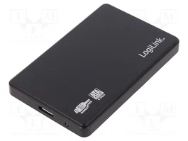 LOGILINK Boîtier pour disques 2,5 pouces USB 3.0 Noir