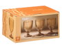Vivalto Verre à Vin Rayures Ambre 310 ml 8.5 x 13.3 x 8.5 cm (Set de 24)