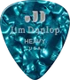 Dunlop Pack 12 Púas Genuine Celluloid Turquoise Perlado Heavy - Plectres pour guitare