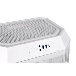 Thermaltake The Tower 300 Snow - Boîtier PC Mini-Tour Micro-ATX Blanc - Format Vertical - 3 Baies Internes - Support 8 Ventilateurs / Radiateur 420 mm