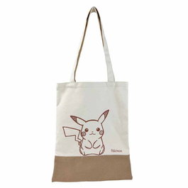 Pokemon Sac shopping réutilisable 40 cm en toile de coton avec motifs - Taille 33x40 cm