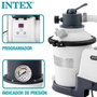Intex - Filtre à sable électrique pour piscine - 220-240V, 5700 L/h - Pompe de filtration PVC