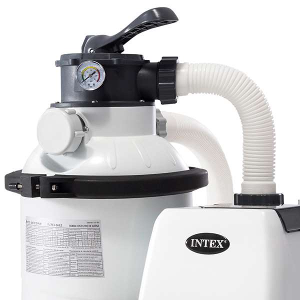 Intex - Filtre à sable électrique pour piscine - 220-240V, 5700 L/h - Pompe de filtration PVC