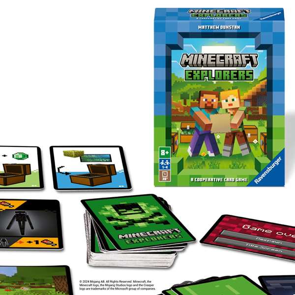 Ravensburger - Jeu de cartes Minecraft Explorers - Multilingue (allemand, anglais, français, espagnol, italien, néerlandais, portugais)