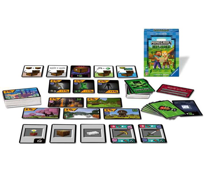 Ravensburger - Jeu de cartes Minecraft Explorers - Multilingue (allemand, anglais, français, espagnol, italien, néerlandais, portugais)