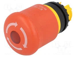 EATON ELECTRIC Commutateur de sécurité rouge 22mm M22-PVLT