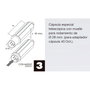 WOLFPACK LINEA PROFESIONAL Embout tube volet télescopique sans pointe pour axe 40 mm
