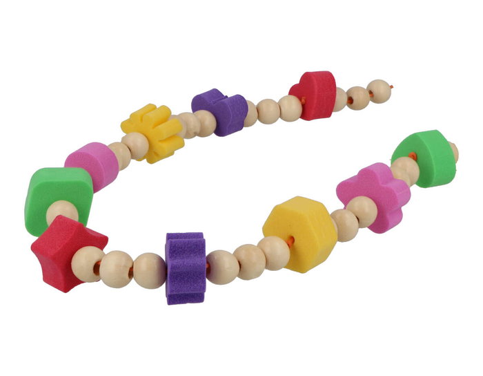Innspiro Kit de 500 perles en mousse EVA formes et couleurs mixtes avec cordon 3m Innspiro Kit de 500 perles en mousse EVA formes et couleurs mixtes avec cordon 3m