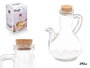 Vivalto Aceitera Porron avec Bouchon Liège Verre Transparent 290 ml 12x14.5x9.5 cm (Set de 24)
