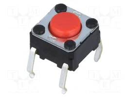 Aratas (Formerly Omron Components) Microcommutateur TACT B3F-1006 SPST-NO Rouge