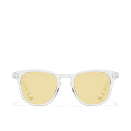 Northweek Lunettes de Soleil WALL Unisexe Rectangulaires Monture Transparente Verres Polarisés Jaunes UV400 Nylon