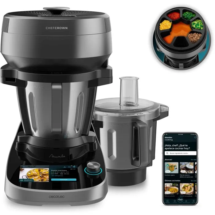 Cecotec Mambo Cooking Total Gourmet - Noir - 4,5 L - 700 W Cecotec Mambo Cooking Total Gourmet - Noir - 4,5 L - 700 W