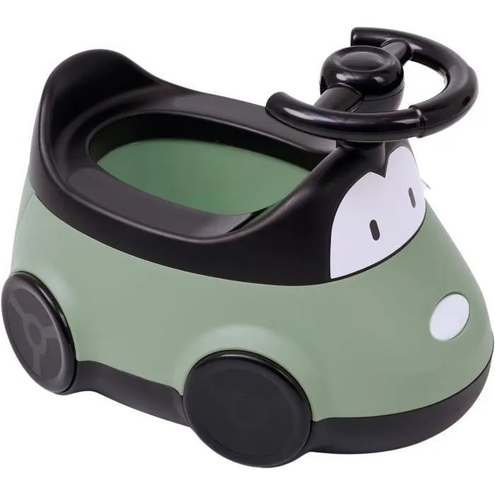 Thermobaby - Pot d'apprentissage Ludique Voiture avec Cuvette Amovible - Couvercle Anti-odeurs - Ergonomique pour Enfant