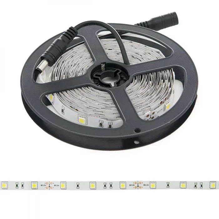 Greenice Ruban LED SMD5050 12VDC Blanc chaud 5m 36W 1974Lm 2700K Greenice Ruban LED SMD5050 12VDC Blanc chaud 5m 36W 1974Lm 2700K