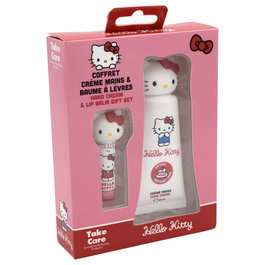 TAKE CARE - Crème pour les Mains et Baume à Lèvres Hello Kitty - Coffret Cadeau