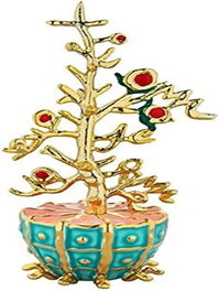 Alessi L'Albero Del Bene Adorno MJ16 17 en porcelaine et résine dorée