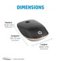 HP 410 Souris Bluetooth ultra-plate Argent - Compatible Chromebook, capteur multisurface, autonomie 12 mois
