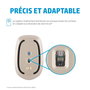 HP 410 Souris Bluetooth ultra-plate Argent - Compatible Chromebook, capteur multisurface, autonomie 12 mois