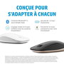 HP 410 Souris Bluetooth ultra-plate Argent - Compatible Chromebook, capteur multisurface, autonomie 12 mois