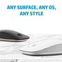 HP 410 Souris Bluetooth ultra-plate Argent - Compatible Chromebook, capteur multisurface, autonomie 12 mois