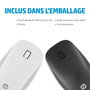 HP 410 Souris Bluetooth ultra-plate Argent - Compatible Chromebook, capteur multisurface, autonomie 12 mois