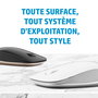 HP 410 Souris Bluetooth ultra-plate Argent - Compatible Chromebook, capteur multisurface, autonomie 12 mois