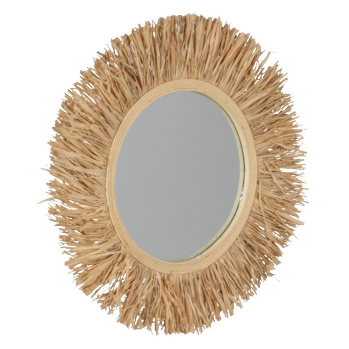BigBuy Home Miroir mural Naturel 55 x 1,5 x 55 cm
