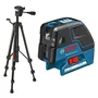 Bosch Laser points GCL 25 Professional + trépied BS150 - 0601066B01 - Niveleur laser 3 points pour mise à niveau et report longue distance
