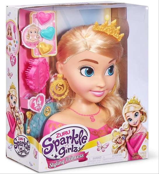 Zuru Poupée à coiffer Sparkle Girlz 23 cm avec 14 accessoires Zuru Poupée à coiffer Sparkle Girlz 23 cm avec 14 accessoires