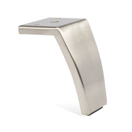 Q&Q Patte métallique Penny H100-H120 finition nickel satiné hauteur 120 mm