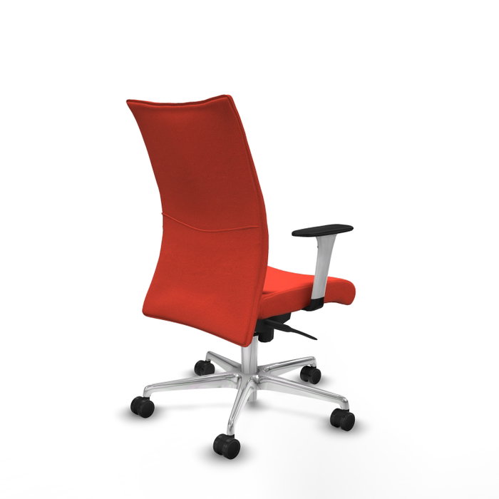 Piqueras Y Crespo Albacete Confidente - Chaise de bureau orange foncé avec mécanisme synchrone