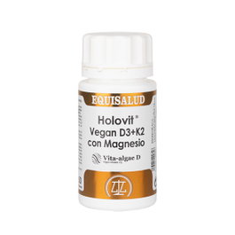 EQUISALUD HOLOVIT VEGAN D3+K2 con magnesio 50cap.