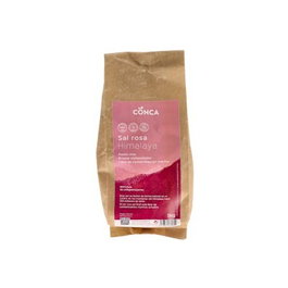 CONCA ORGANICS Sel Rose de l'Himalaya 1Kg - Pur et Non Raffiné